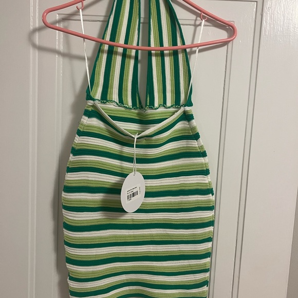 Princess Polly green halter dress - Picture 3 of 5